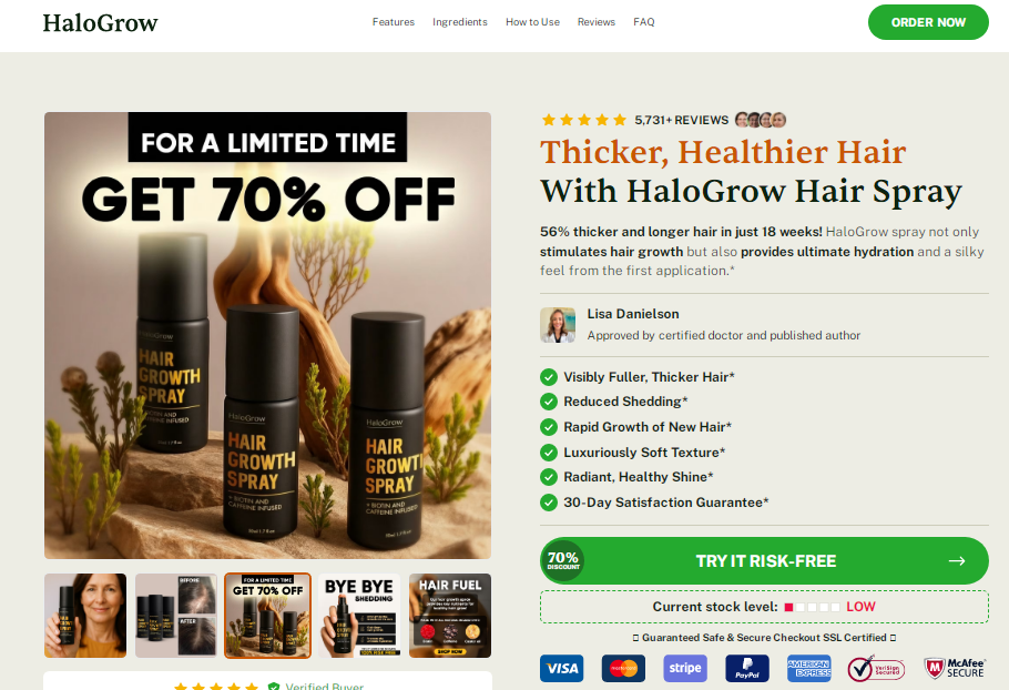 HaloGrow Hairspray